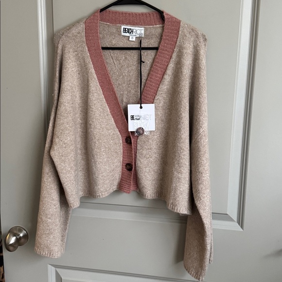 Beach Riot Sweaters - NWT Beach Riot Judith Sweater in Beige and Pink